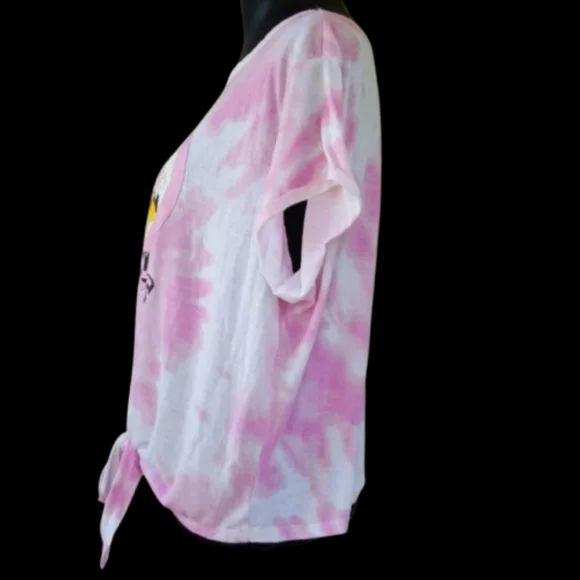 Looney Tunes Characters Bubblegum Pink T-shirt Tie-Dye Cartoon Tee (2X) - Picture 6 of 13